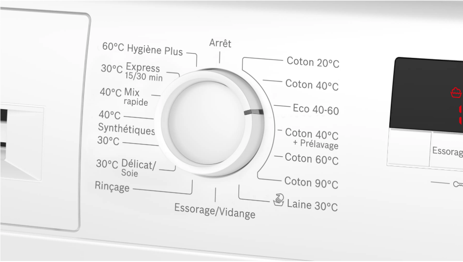 Lave-linge front, 8 kg, max. 1200 tr/min