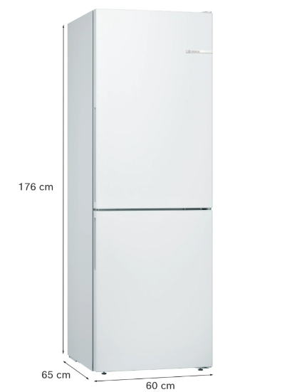 Réfrigérateur combiné pose-libre 176 x 60 cm Blanc